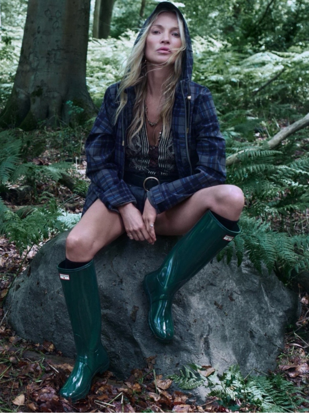 Hunter Black Gloss Tall Women's Rain Boots